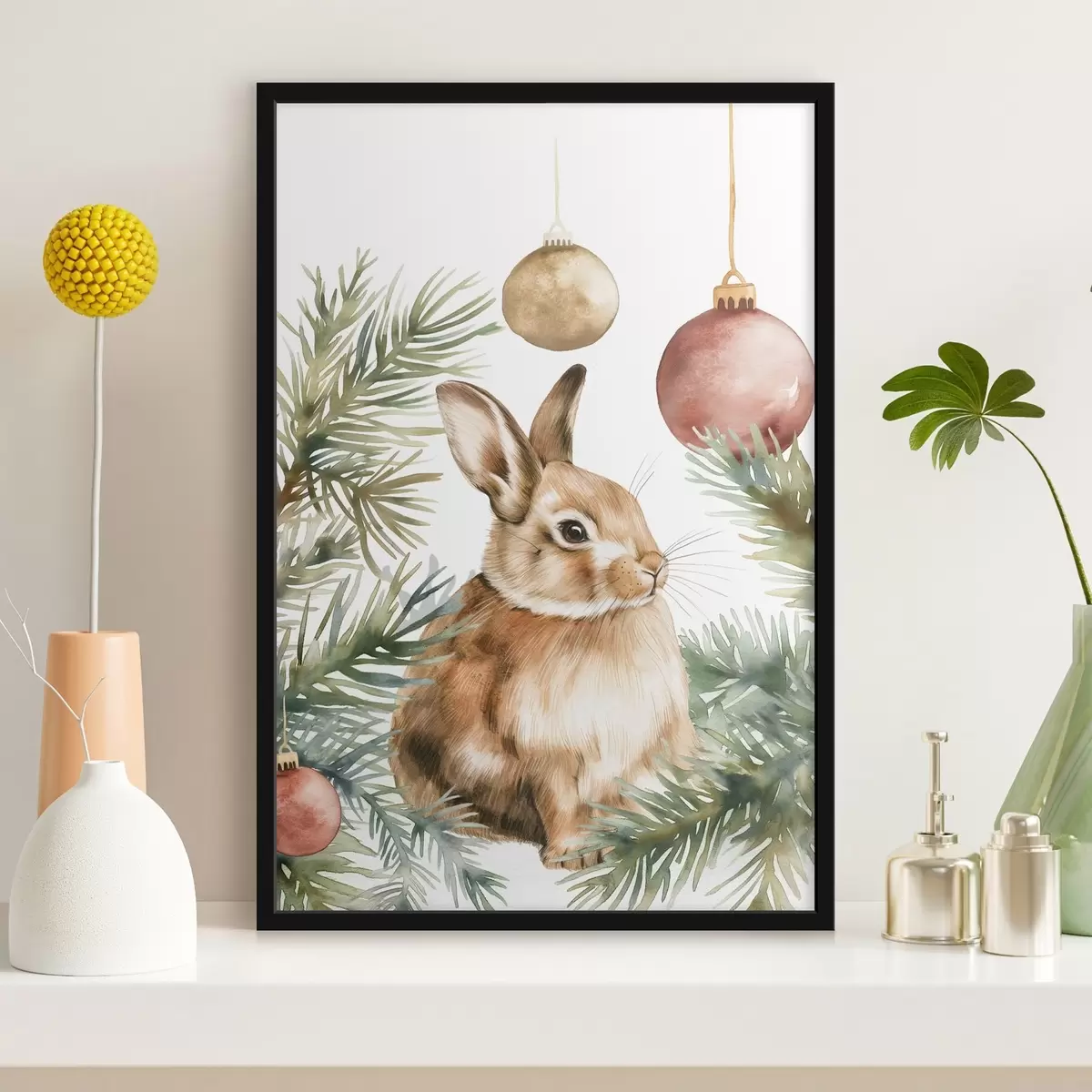 Plakát a sziklán Újévi nyuszi f46603