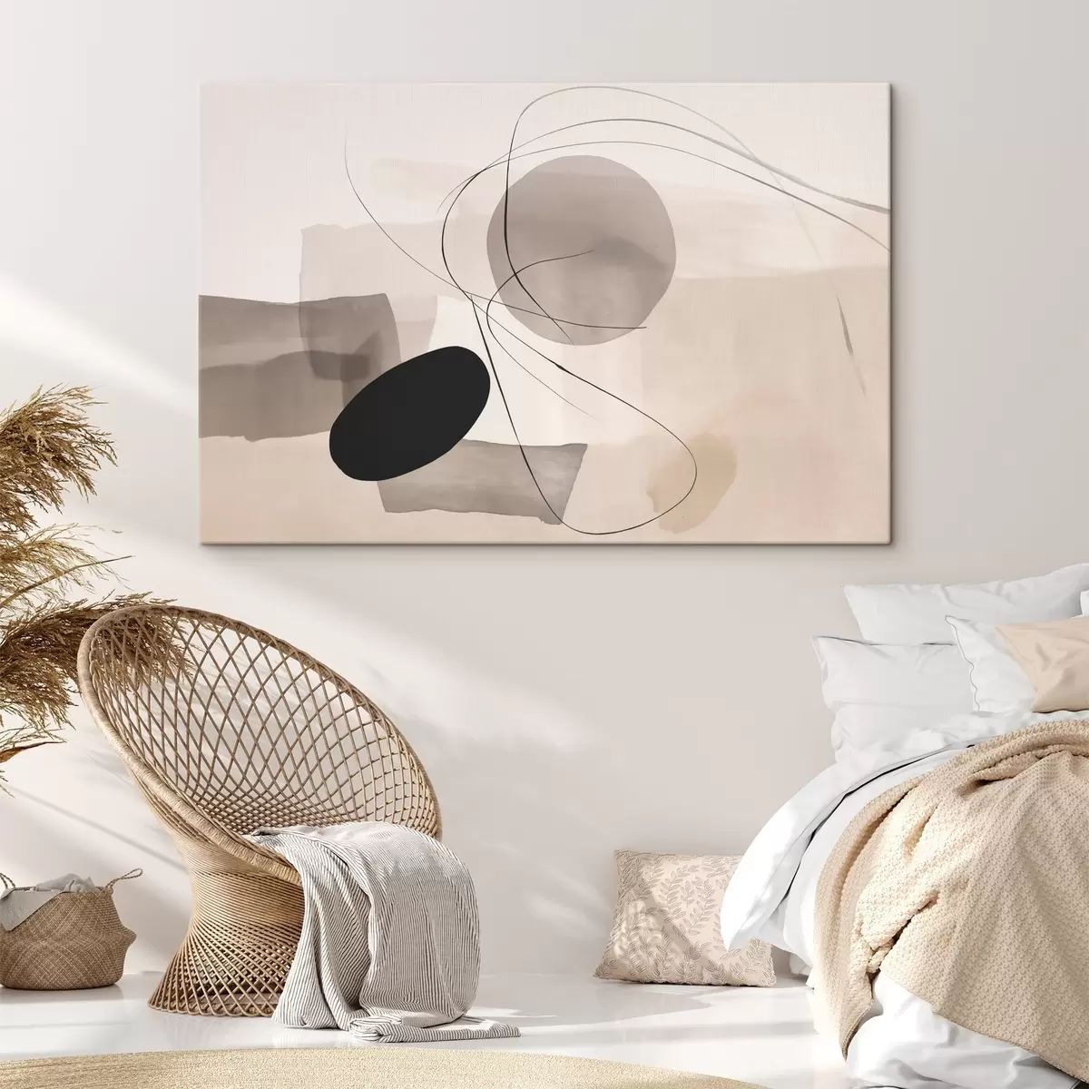 fotótapéta Absztrakt formák vonalakkal s46455