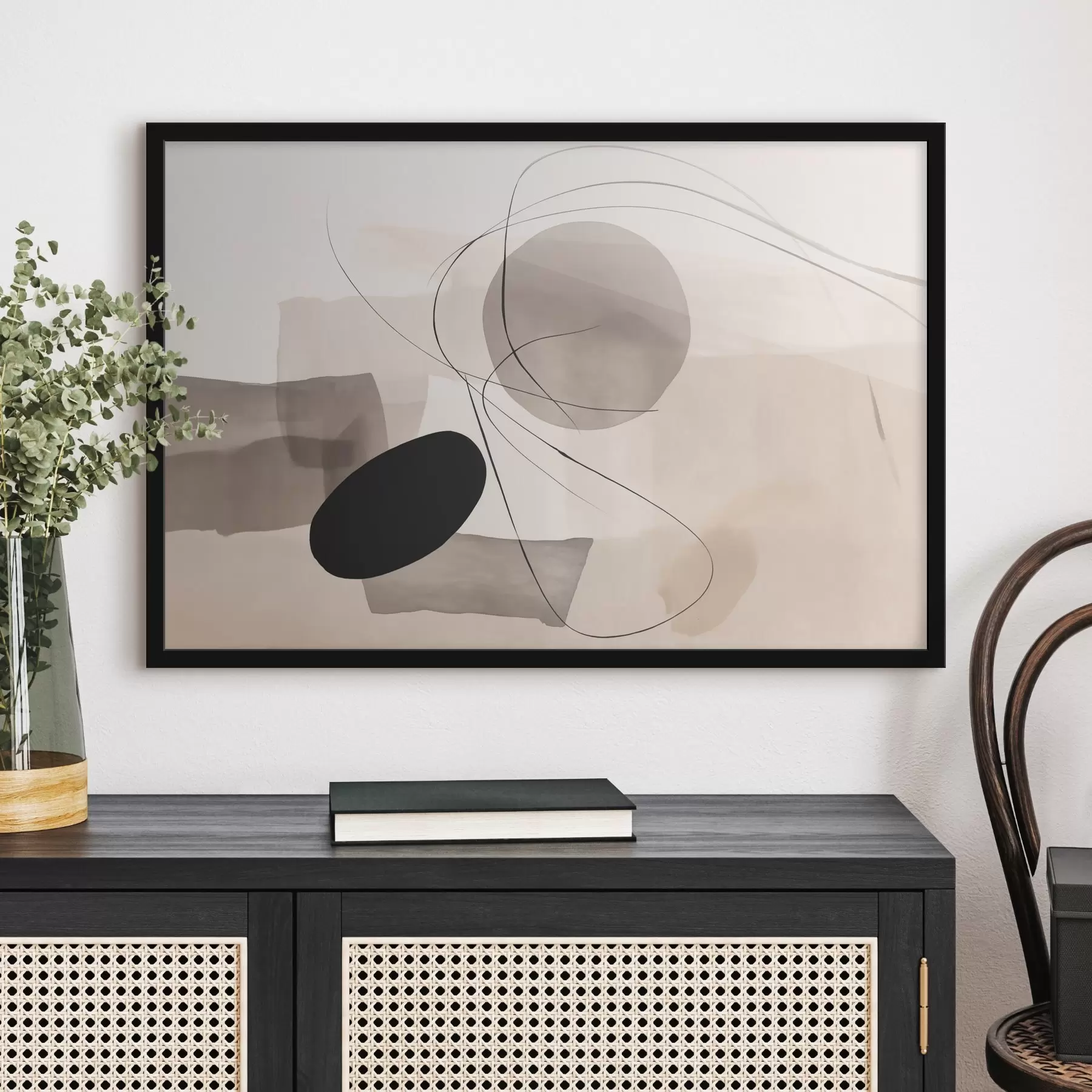 fotószőnyeg Absztrakt formák vonalakkal f46455