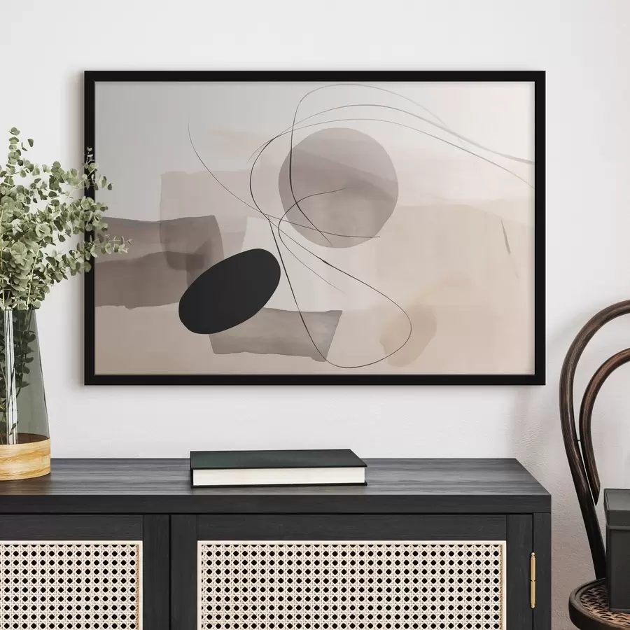 fotószőnyeg Absztrakt formák vonalakkal f46455