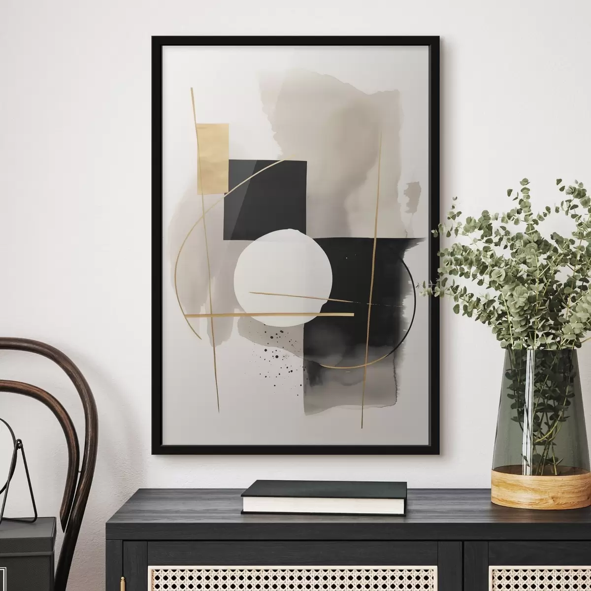 Plakát a sziklán Absztrakciók formákkal f46573