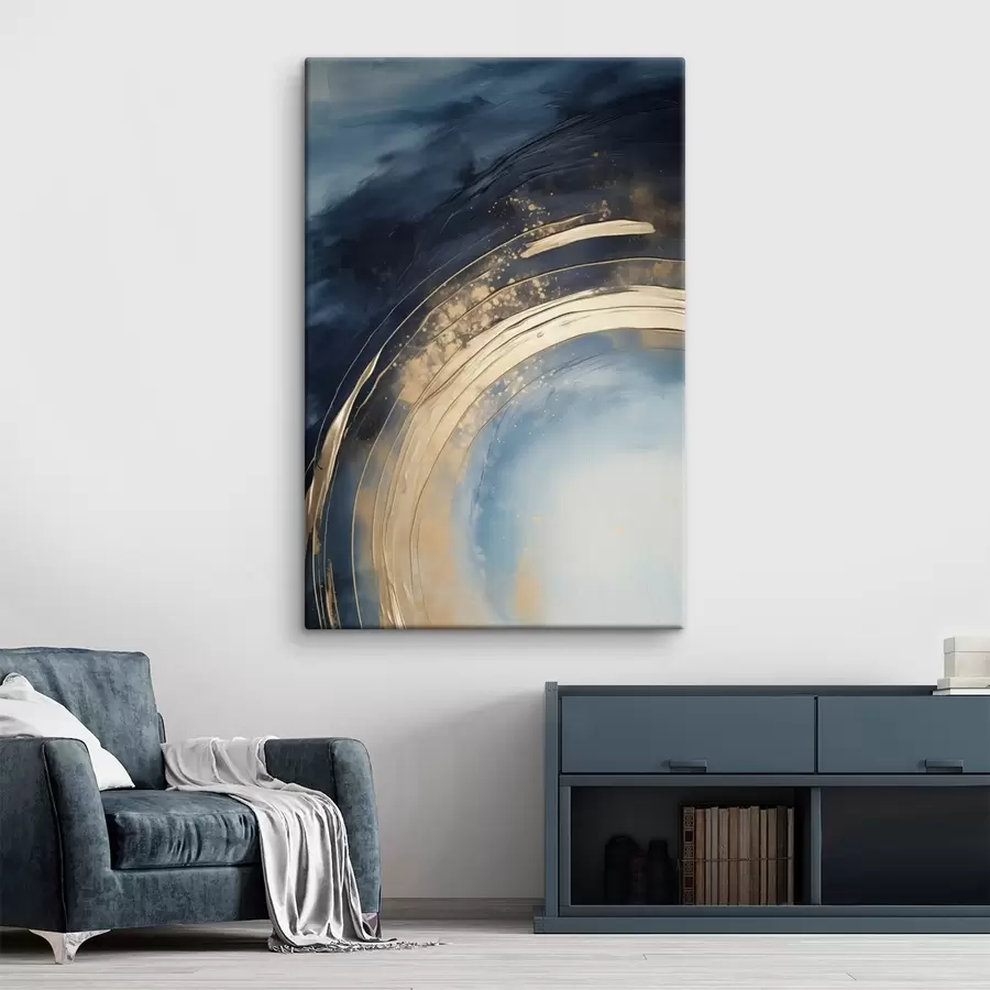 fotótapéta Széles gyűrű, világos középponttal és foltos mázzal s46488