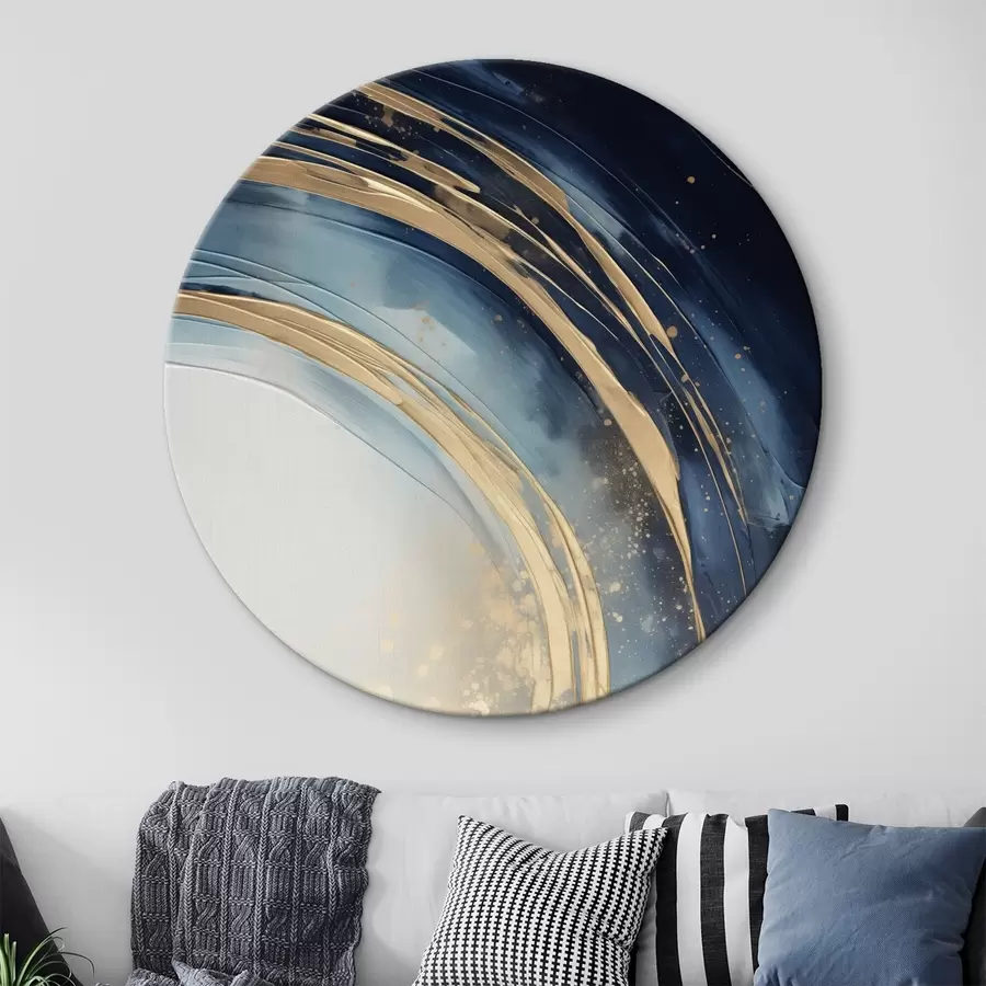 fotótapéta Keskeny réteges gyűrűk a halvány horizont felett r46489