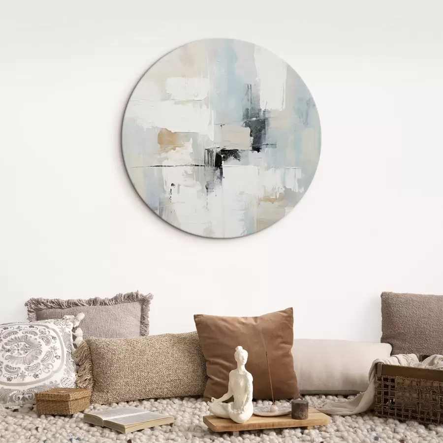 fotótapéta Világos tónusú absztrakt, fekete akcentussal r46548