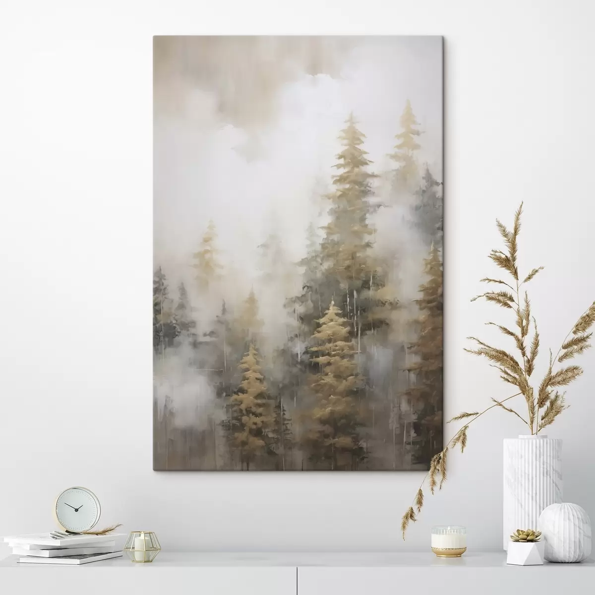 fotótapéta Festészet erdő utánzata s46672