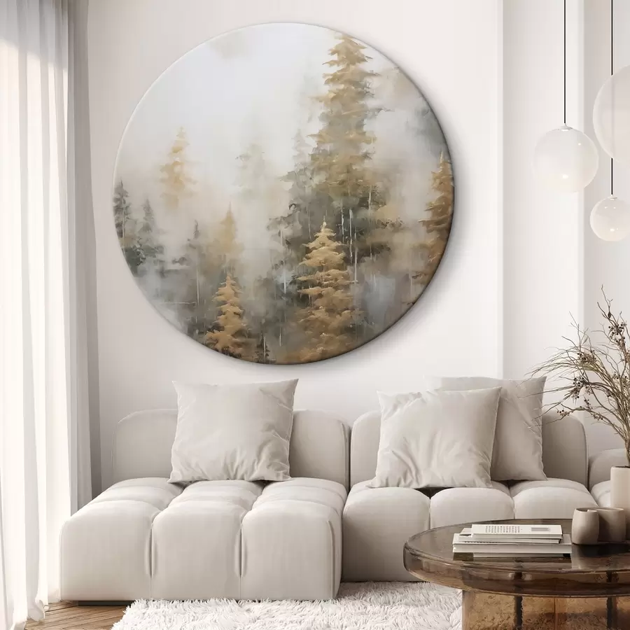 fotótapéta Festészet erdő utánzata r46672