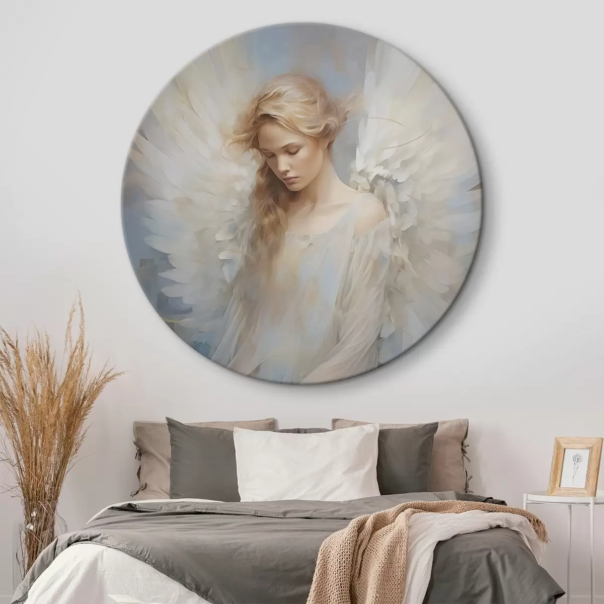 Kerek festmények Angyal absztrakció r46681