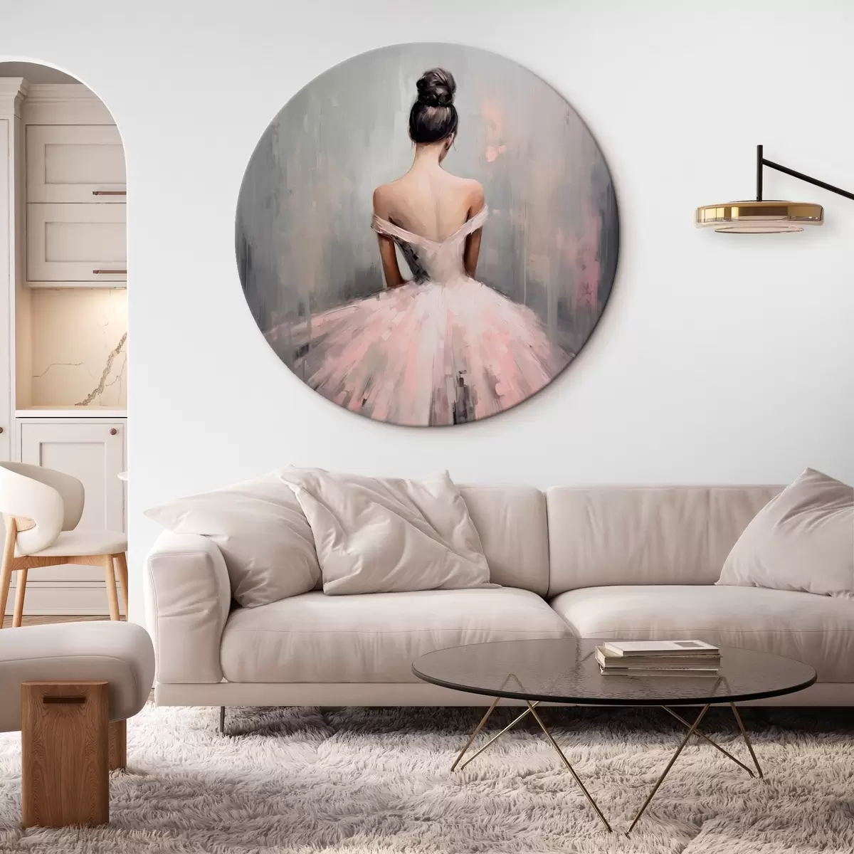 Kerek festmények Ballerina r46627