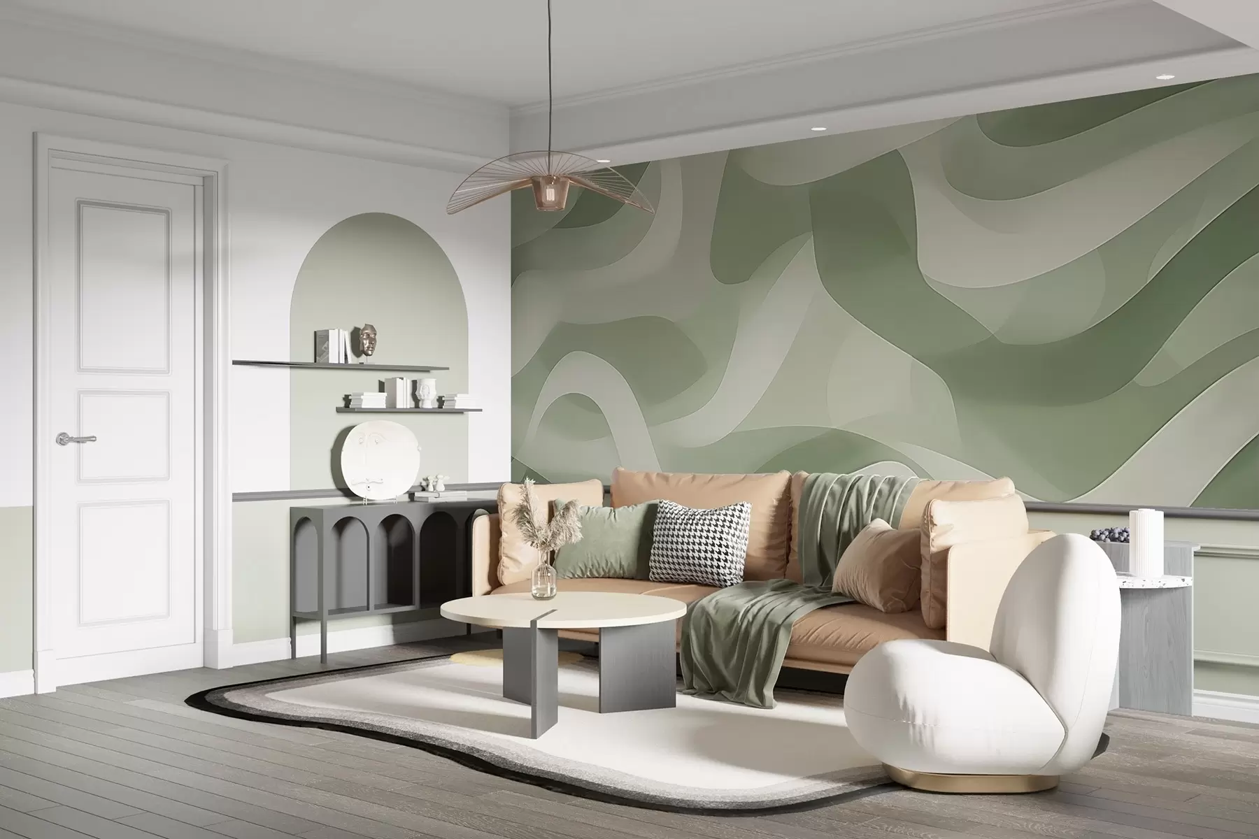 fotószőnyeg Absztrakt hullámok w04888