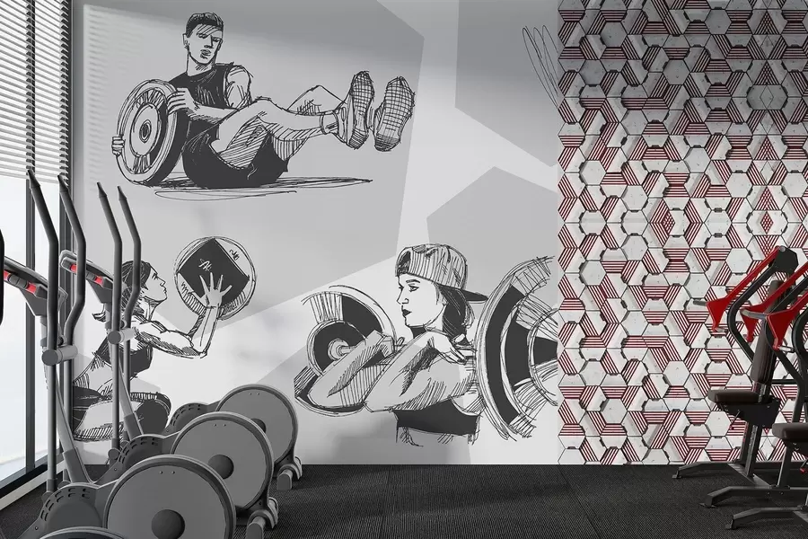 fotószőnyeg Sportolók w04909v2