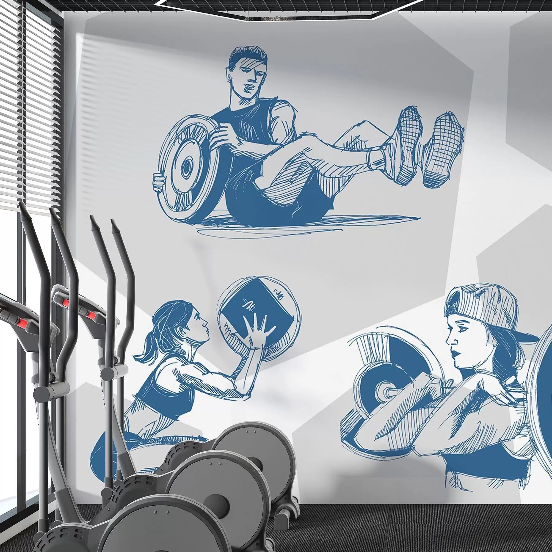 fotószőnyeg Sportolók w04909