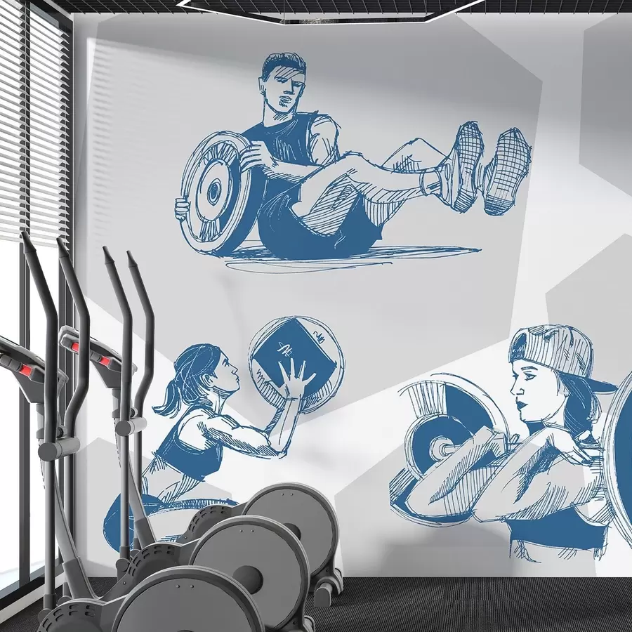 fotószőnyeg Sportolók w04909