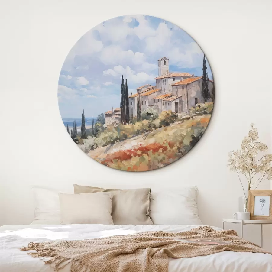 fotótapéta Festészet vidéki táj utánzata r46716