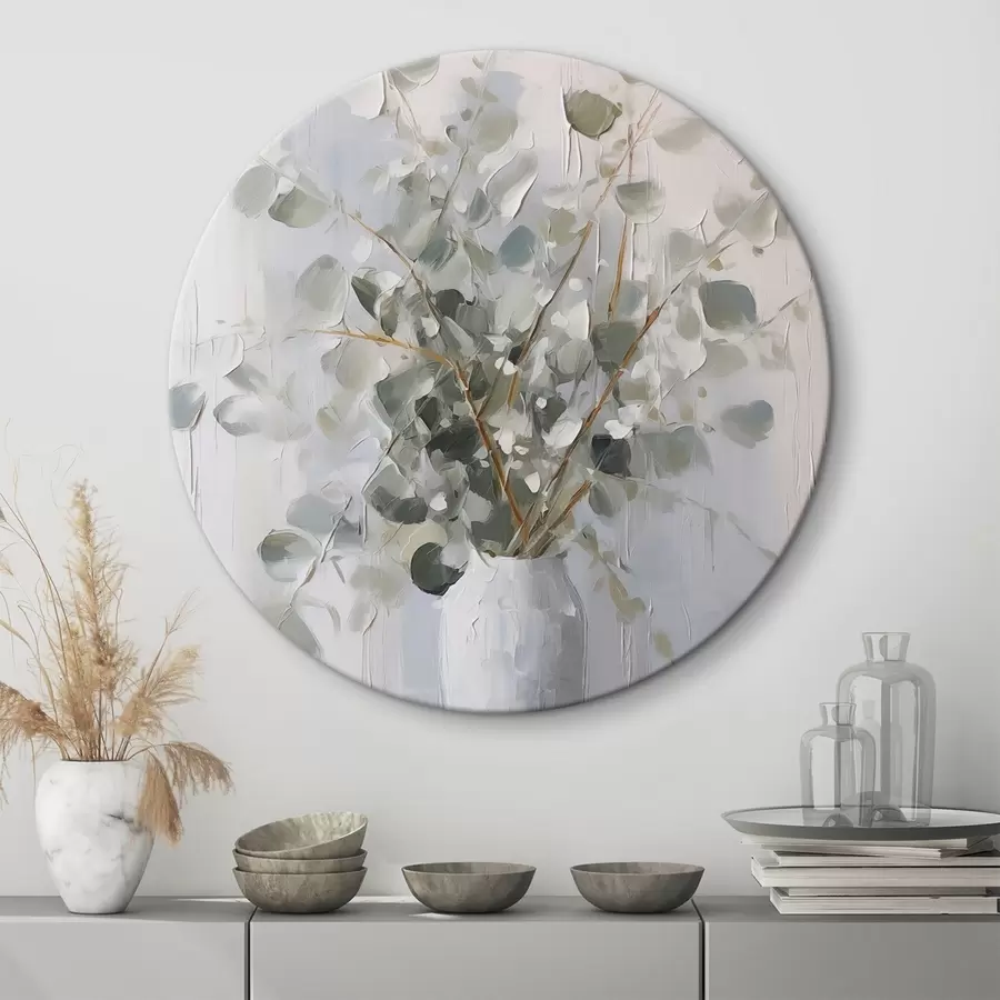 fotótapéta Vázában levő lombos ágak, festmény utánzat r46720