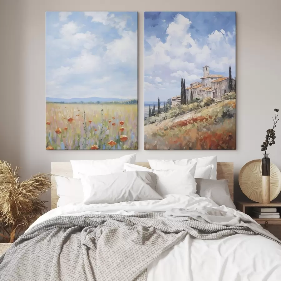 fotótapéta Festészet vidéki táj utánzata m01018