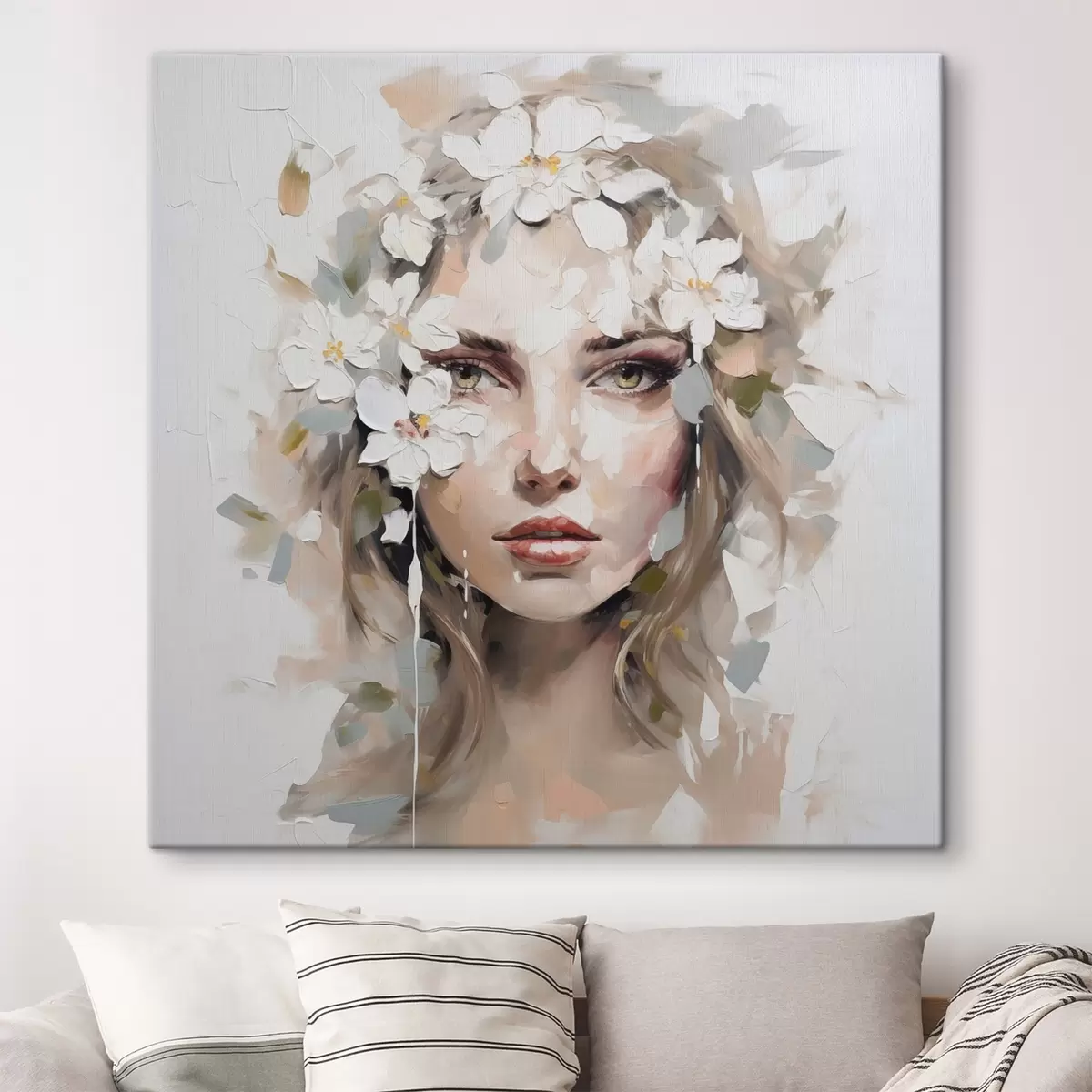 fotótapéta Absztrakt portré festmény utánzata s46749