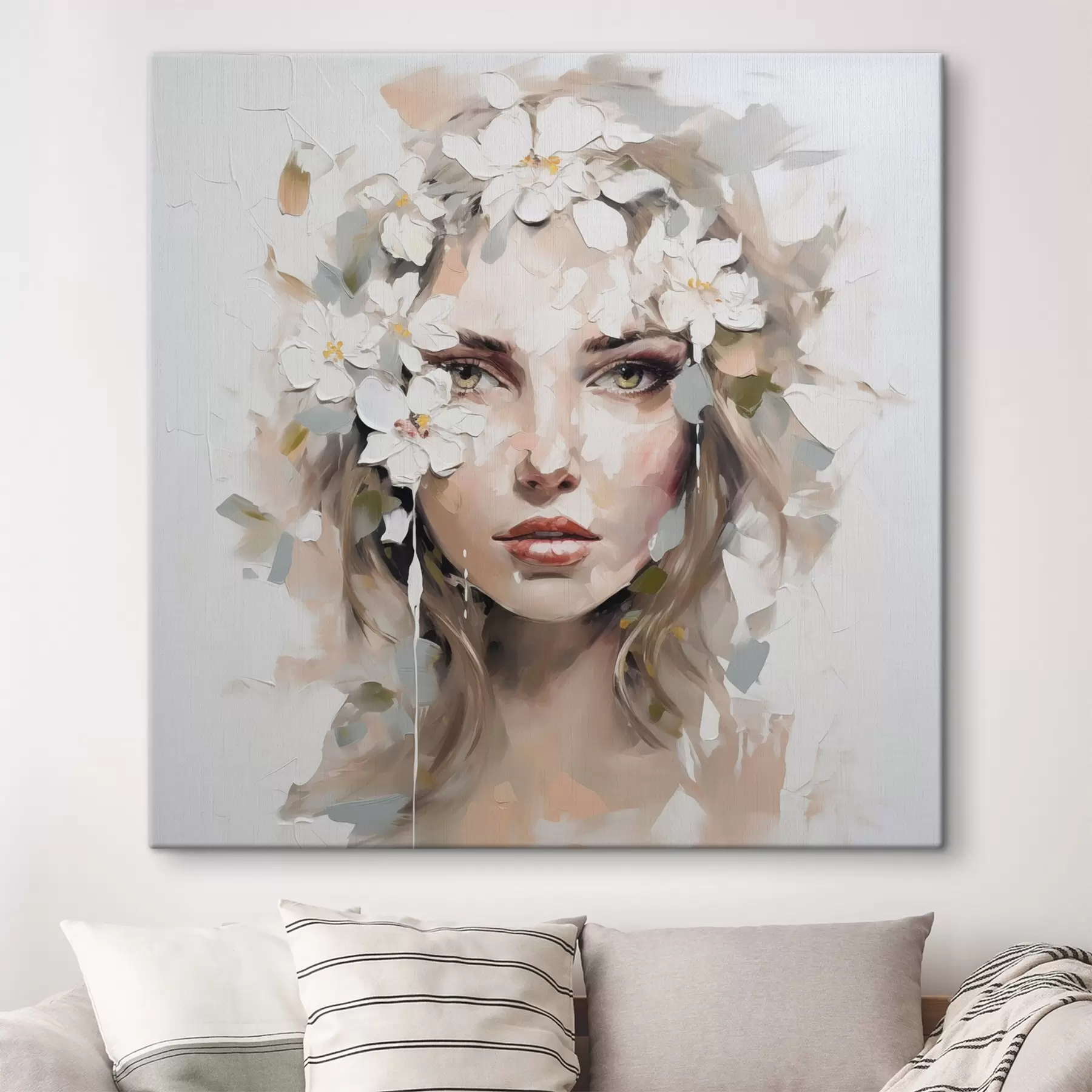 fotótapéta Absztrakt portré festmény utánzata s46749