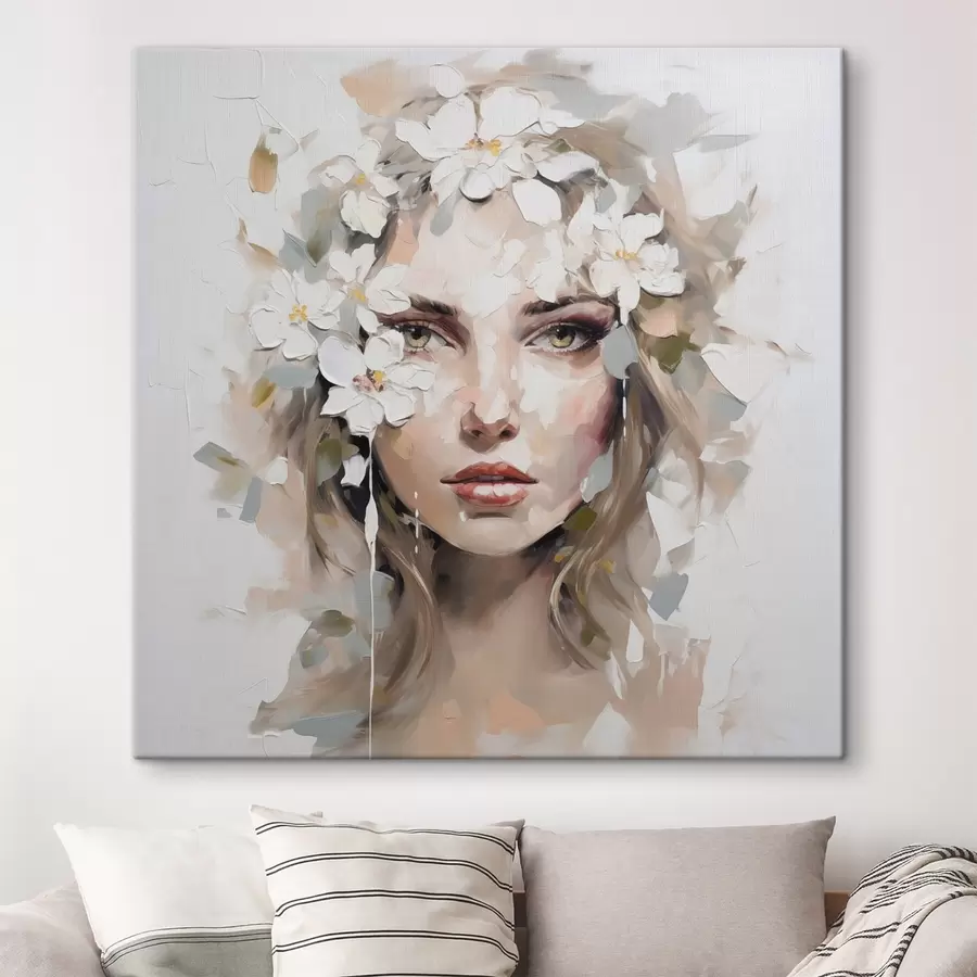 fotótapéta Absztrakt portré festmény utánzata s46749