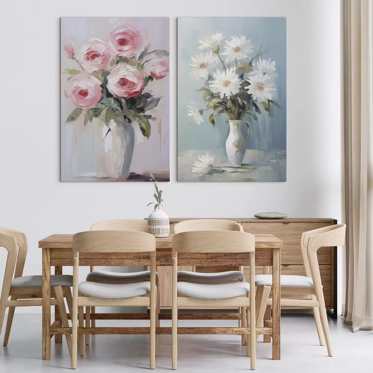 fotótapéta Virágok vázában utánzat festmény m01027