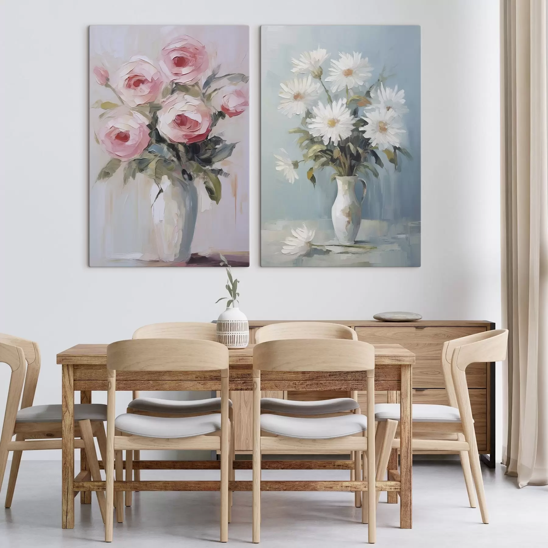 fotótapéta Virágok vázában utánzat festmény m01027