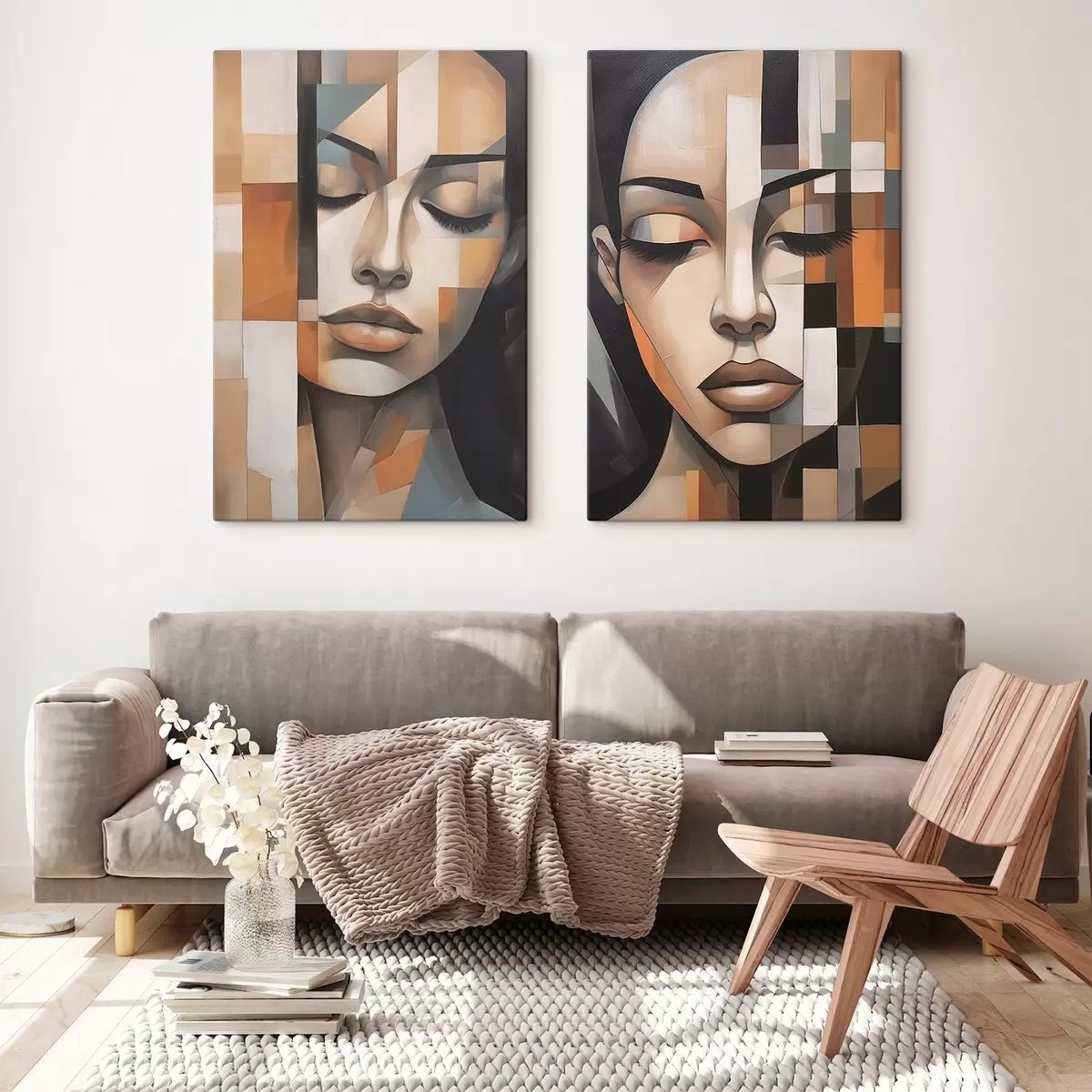 fotótapéta Kubista portré egy nőről m01023