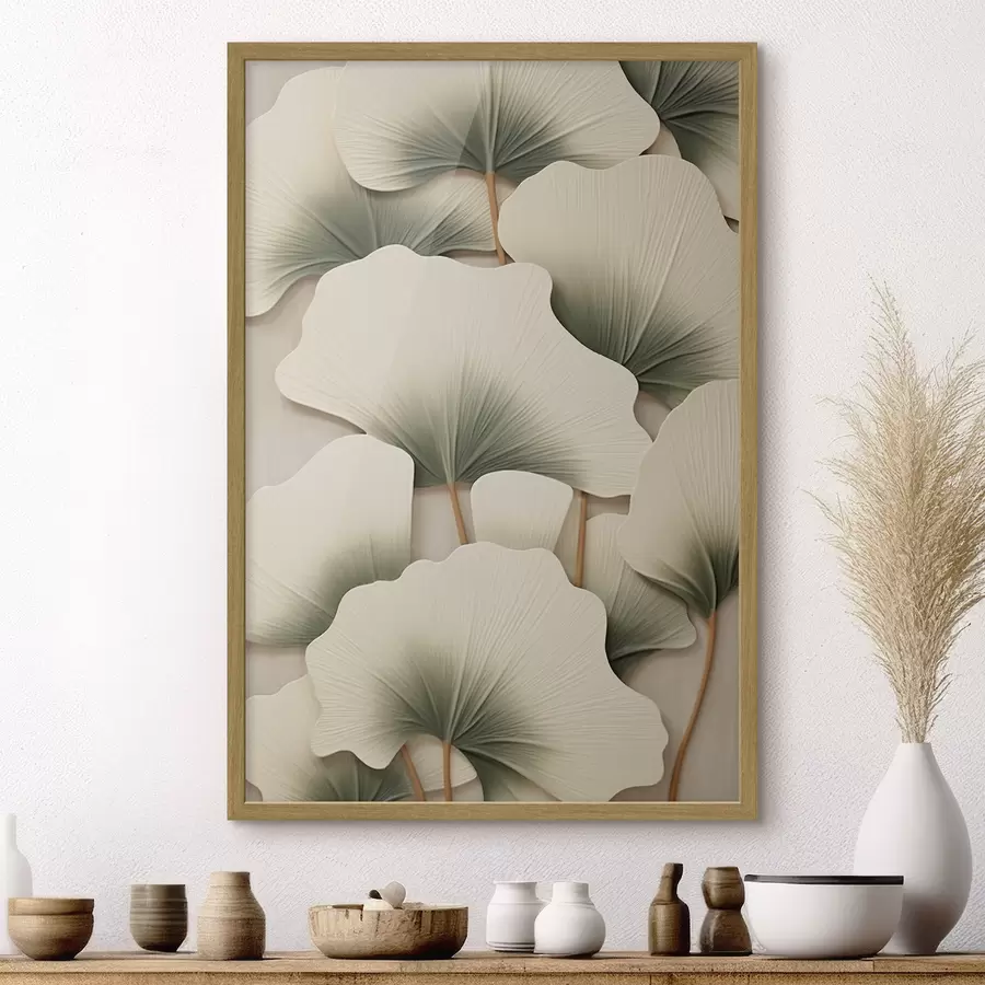 fotószőnyeg Dekoratív ginkgo levelek f46729