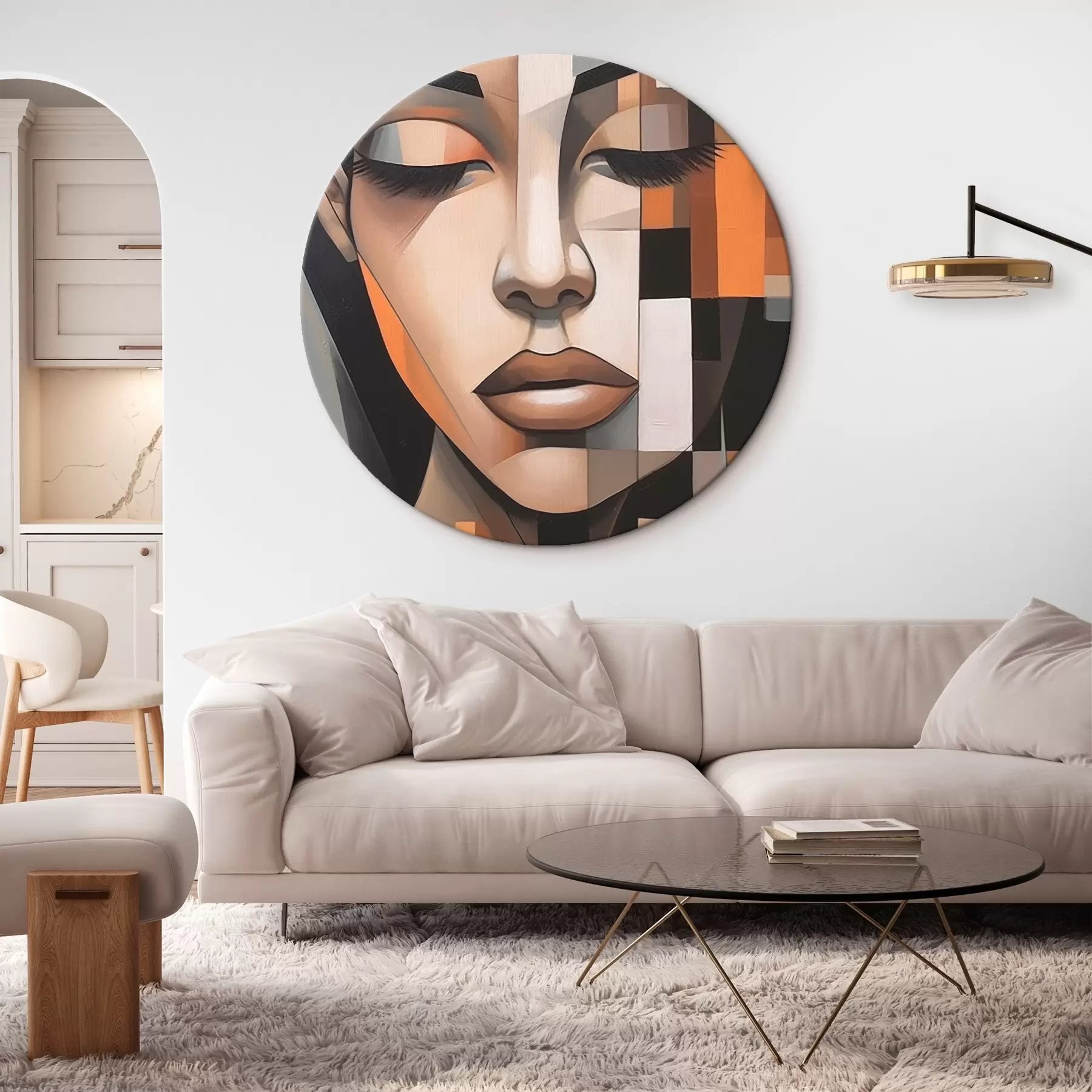 fotótapéta Kubista női portré r46731