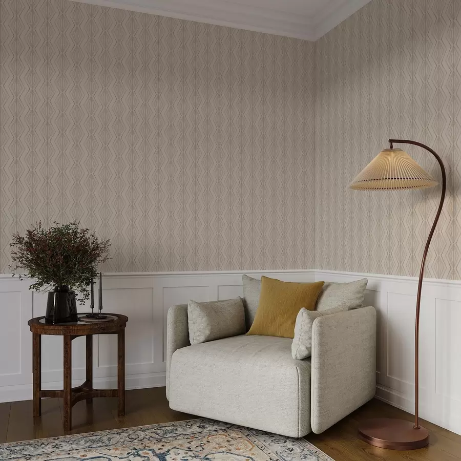 fotószőnyeg Könnyű gyémánt díszítés nyugodt bézs árnyalatokban a00925v2