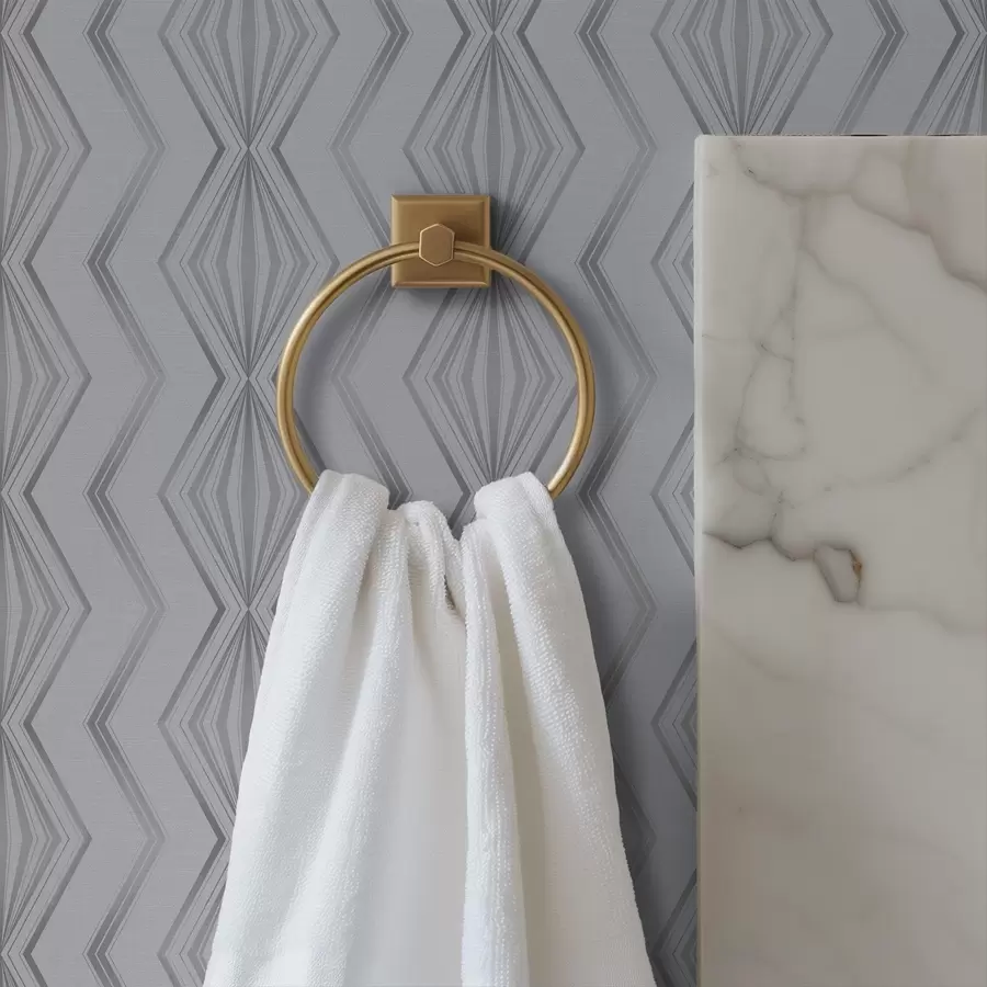 fotószőnyeg Világosszürke rombusz geometrikus mintázat a00973v2