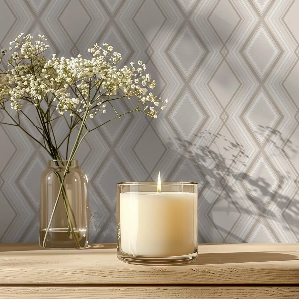 Háttérkép Világos bézs háttér többrétegű gyémántrácsos mintával a00975v2