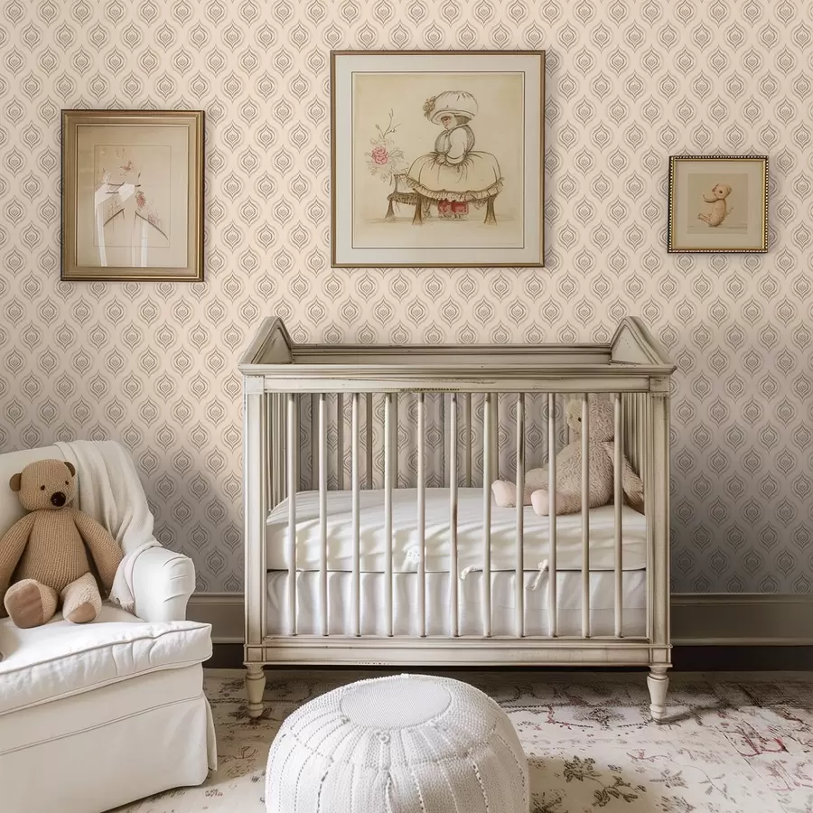 fotószőnyeg Púderes cseppmotívumok virággal meleg háttér előtt a00977v2