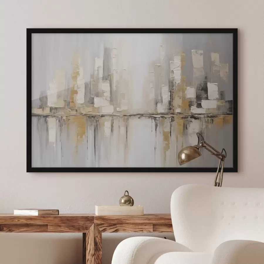 fotószőnyeg Absztrakt városi festményimitáció f46761