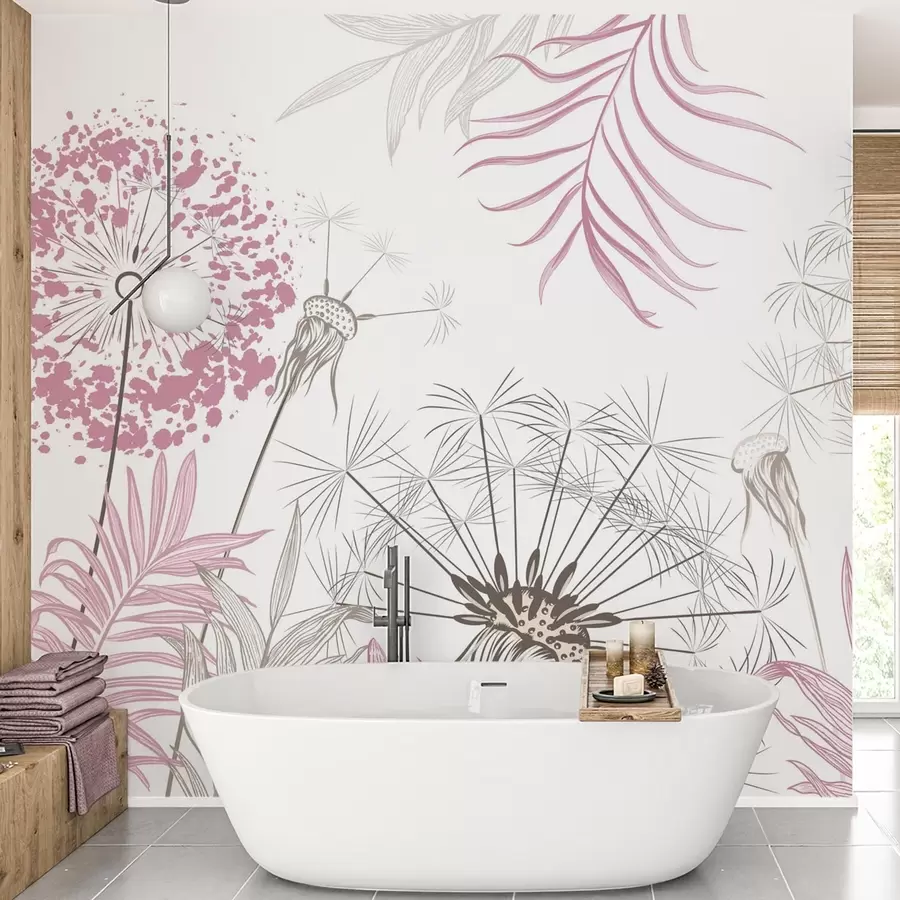 fotószőnyeg Pitypangok a lombozat között w04942v2