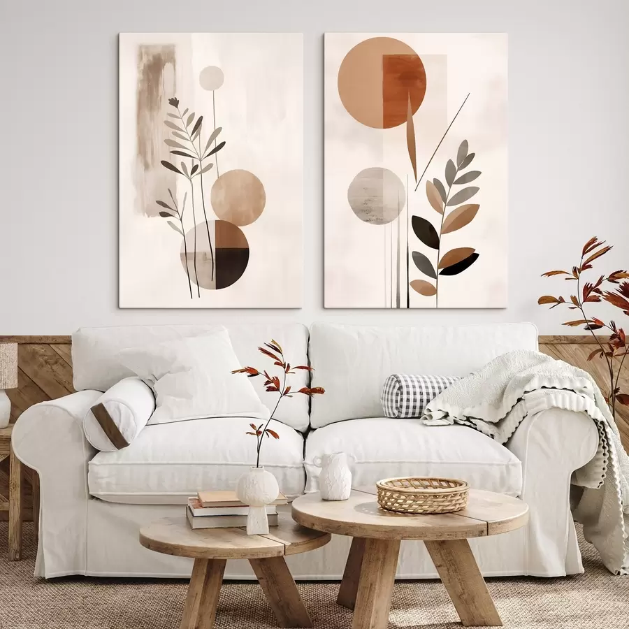 fotótapéta Absztrakciók növényekkel m01036