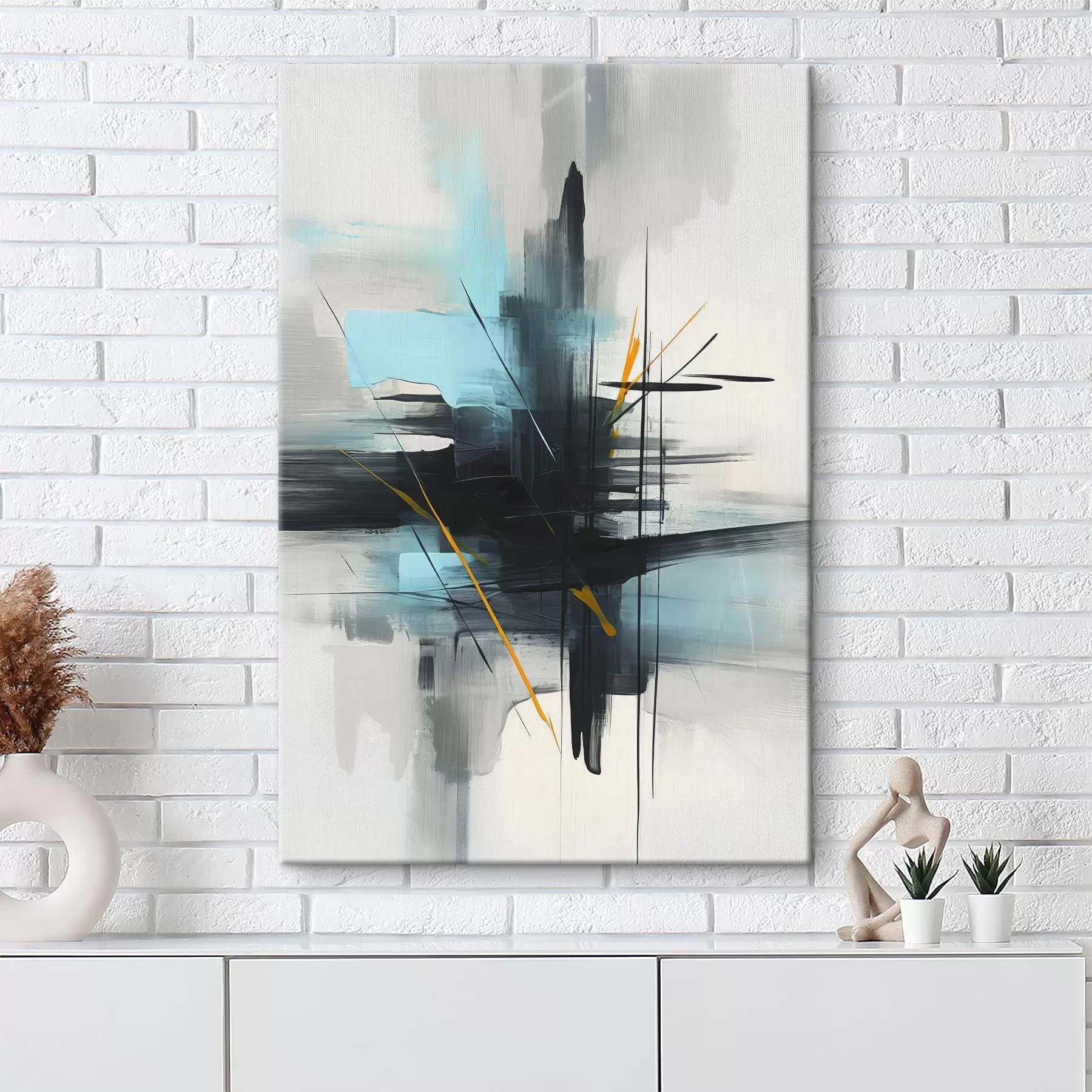 fotótapéta Absztrakció, fröccsenések és ecsetvonások imitációjával s46789