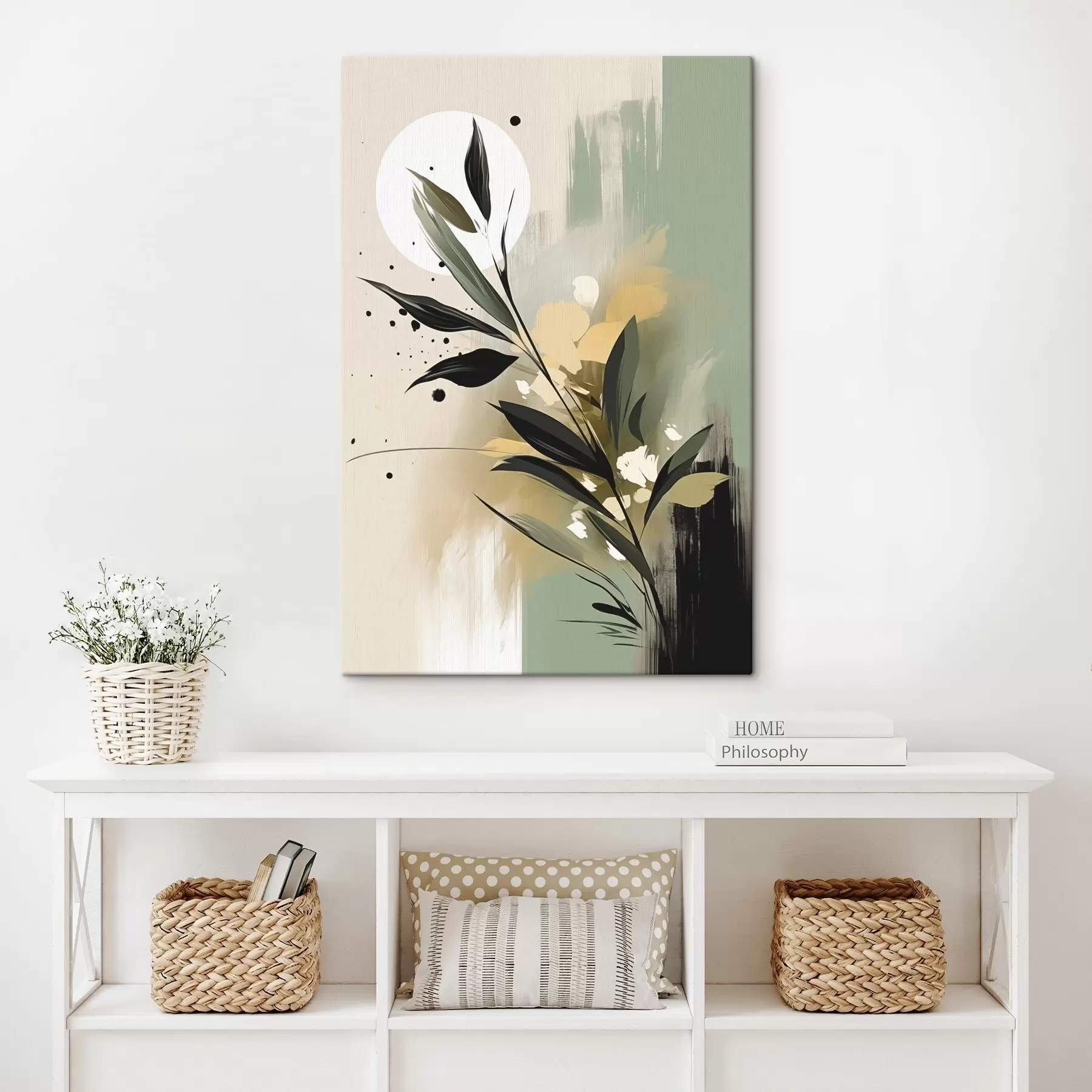 fotószőnyeg Absztrakció egy növény segítségével s46790