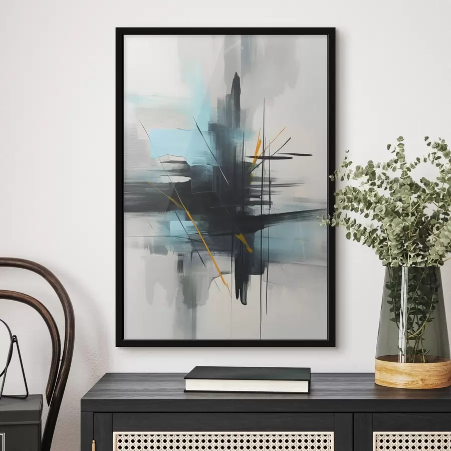 fotószőnyeg Absztrakció, fröccsenések és ecsetvonások imitációjával f46789