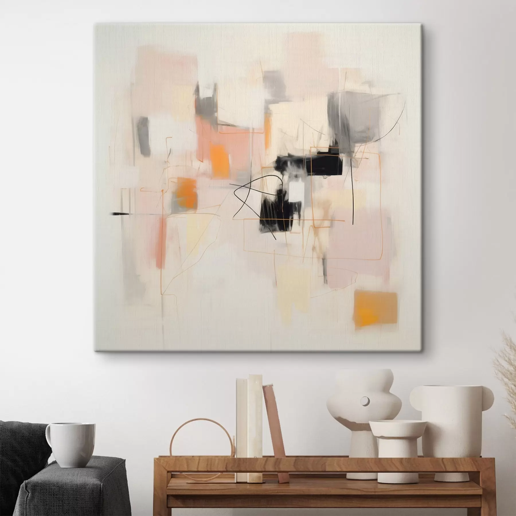 fotótapéta Minimalista absztrakció lágy színekkel s46638