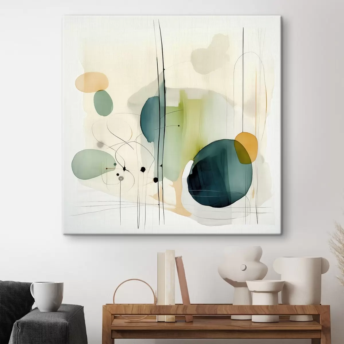 fotótapéta Művészi geometria lágy tónusokban s46649