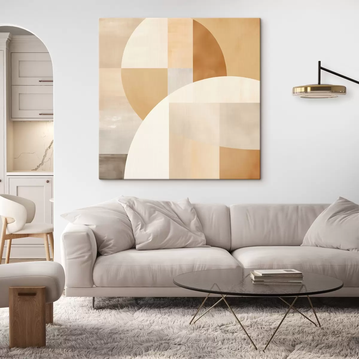 fotótapéta Művészi geometria pasztell tónusokban s46650