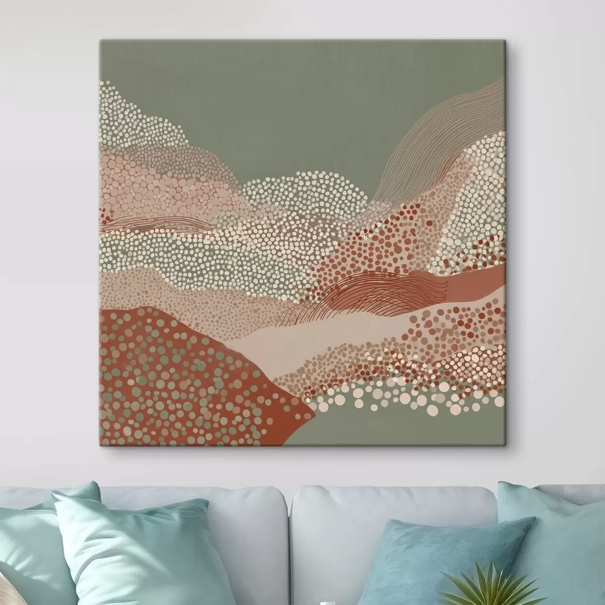 fotótapéta Táj stilizált értelmezésben s46652