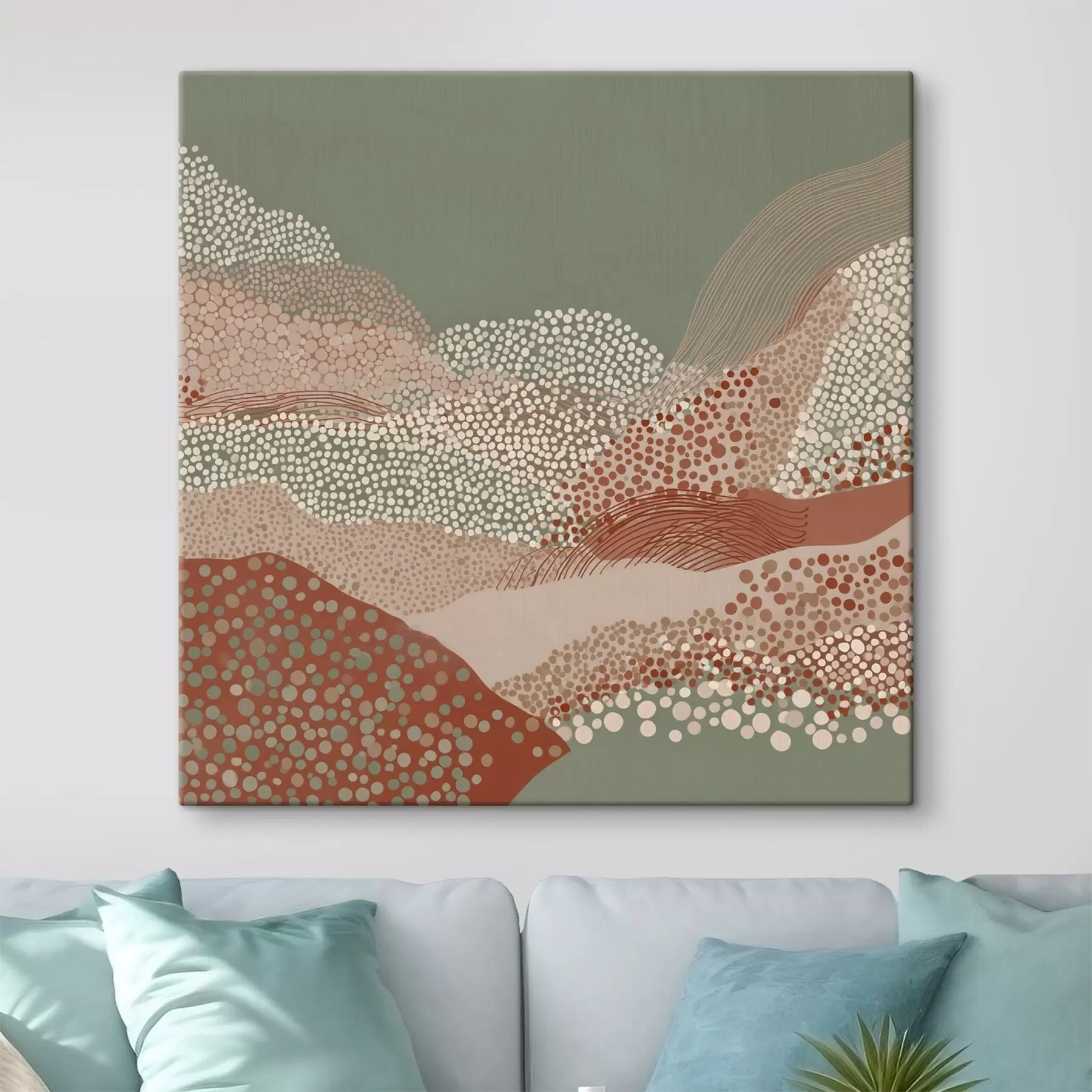 fotótapéta Táj stilizált értelmezésben s46652