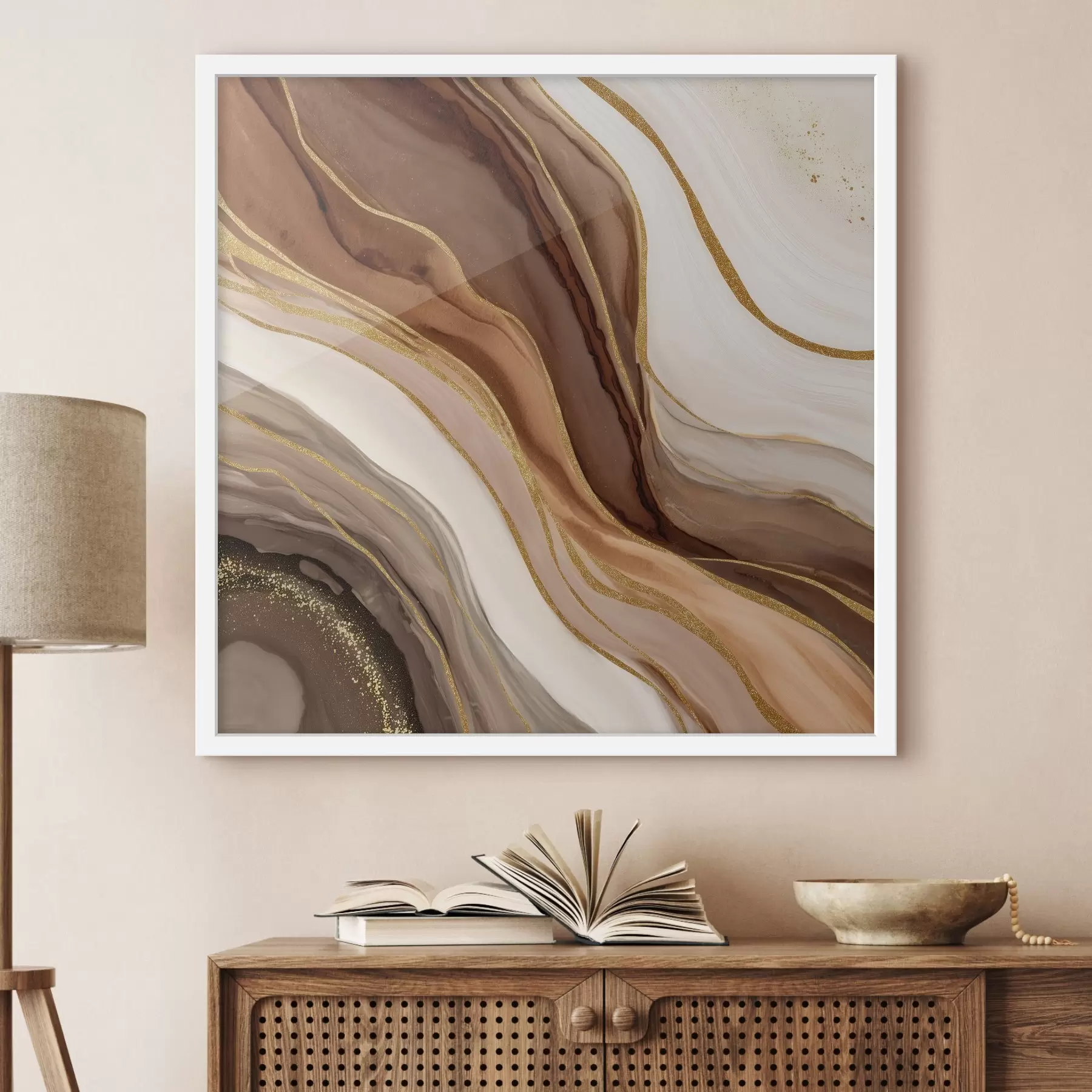 fotószőnyeg Kő összetétele fa árnyalatokban f46642