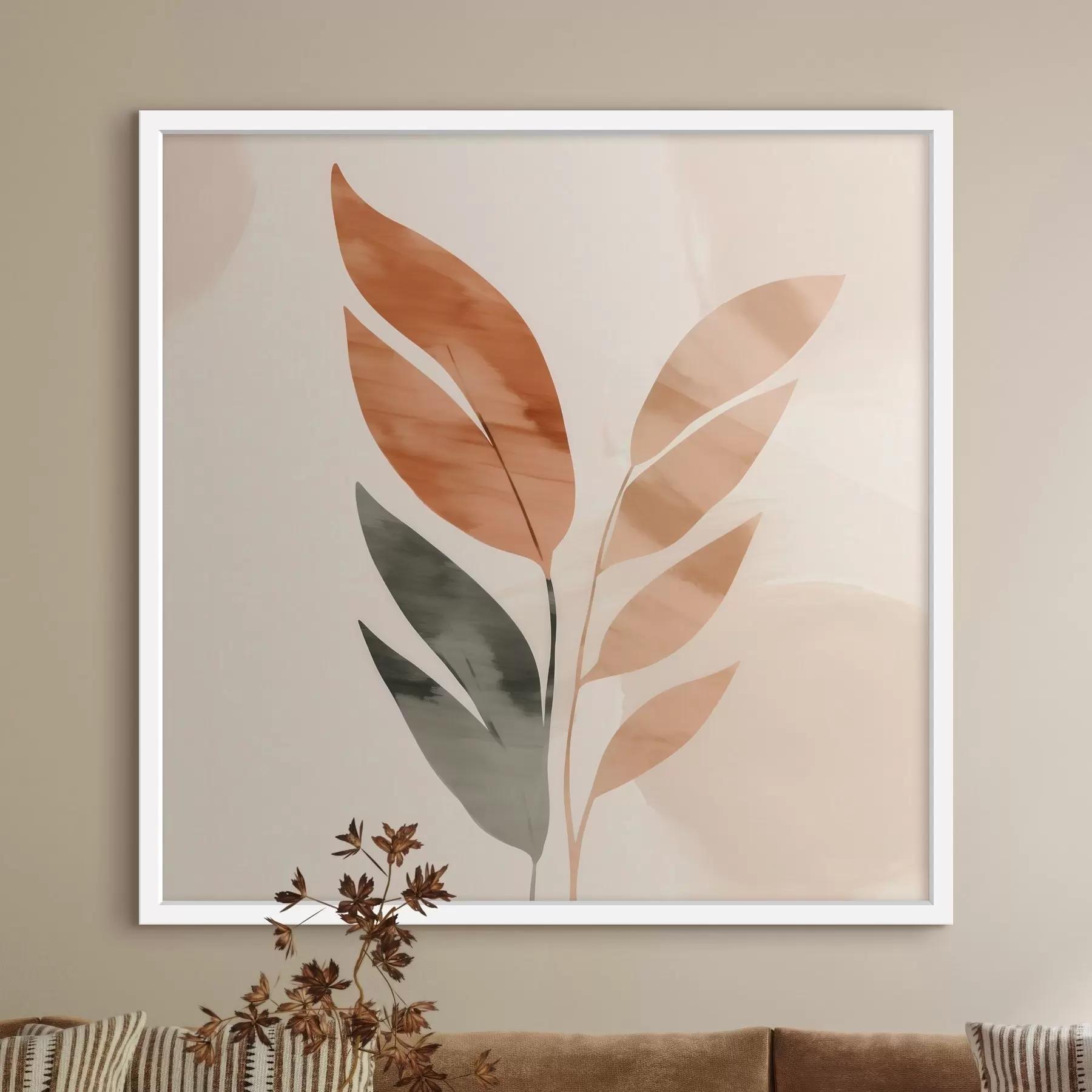 fotószőnyeg Botanikai kompozíció meleg tónusokban f46647