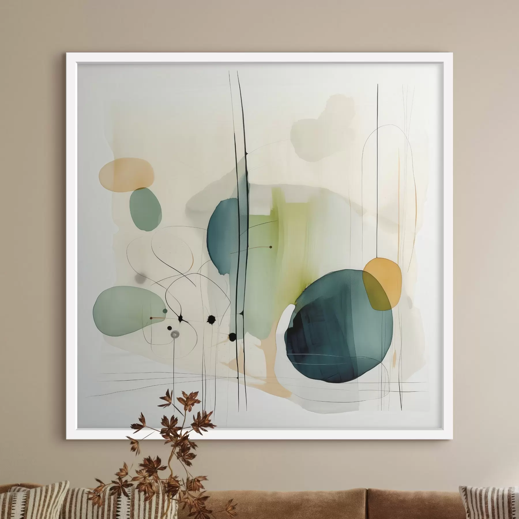 fotószőnyeg Művészi geometria lágy tónusokban f46649