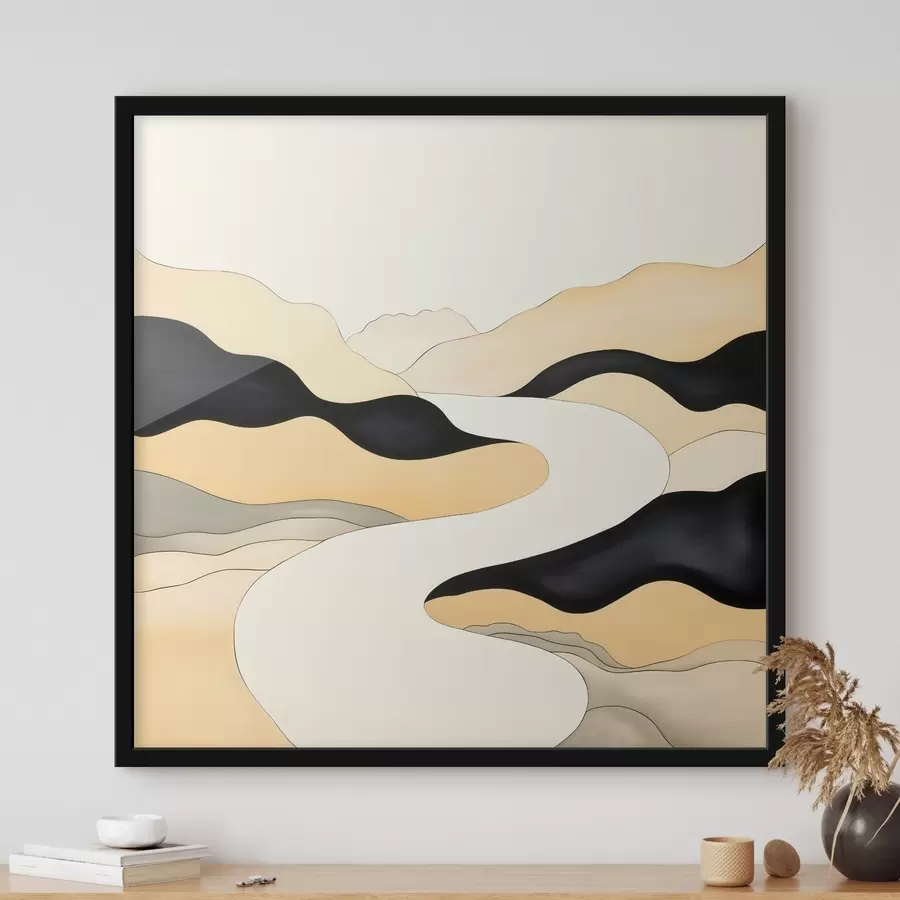 fotószőnyeg Művészi kompozíció kontrasztos akcentussal, meleg színpalettával f46663