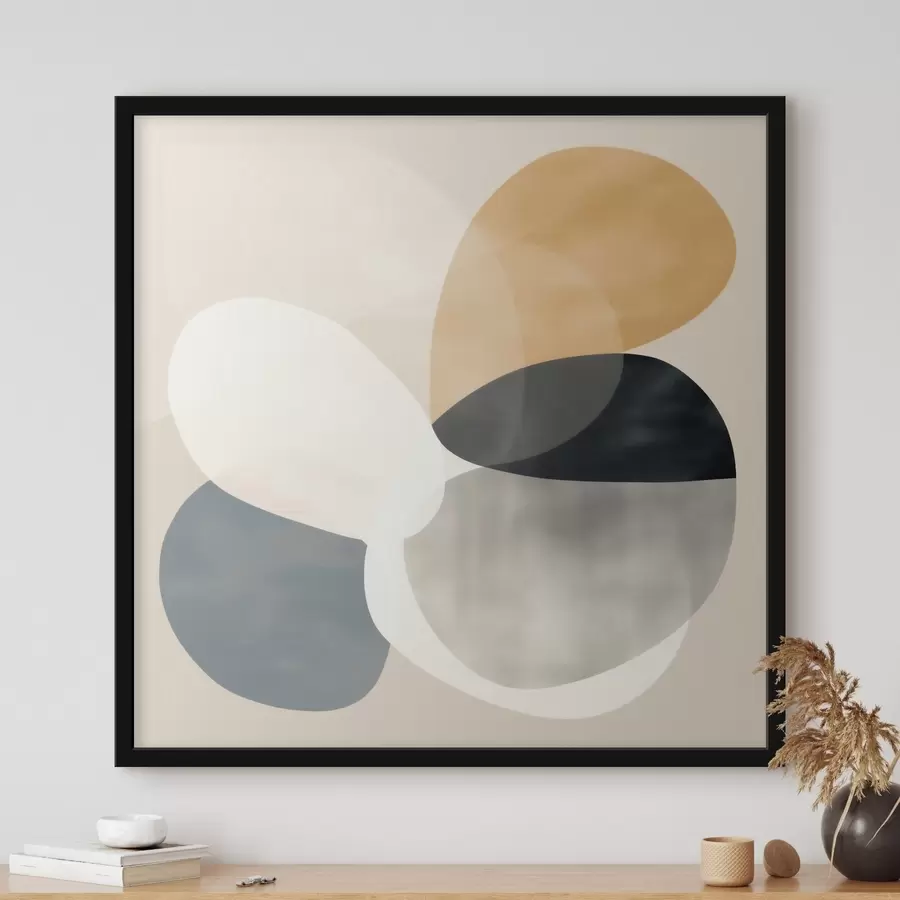 fotószőnyeg Minimalista absztrakció sima geometriai formákkal f46664