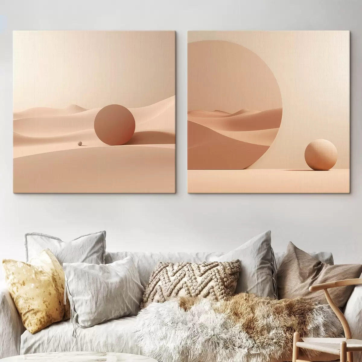 fotótapéta Kompozíció nyugodt terekkel és geometrikus formával m00990