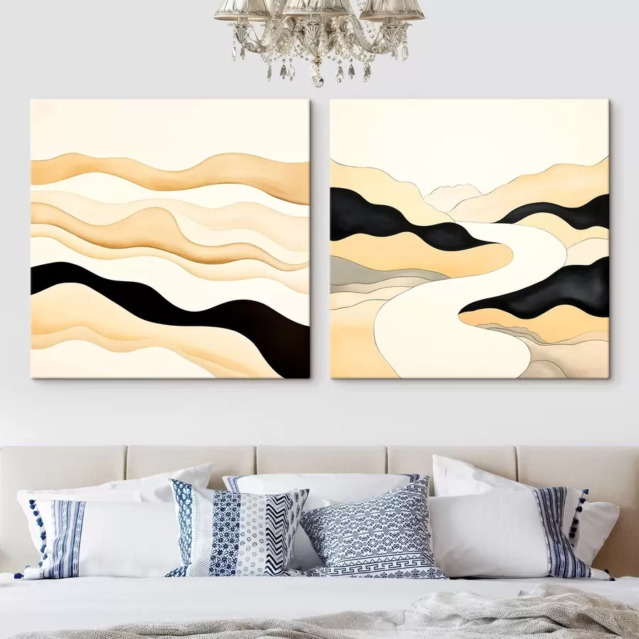 fotótapéta A természetes ritmusok ihlette absztrakt formák m00992