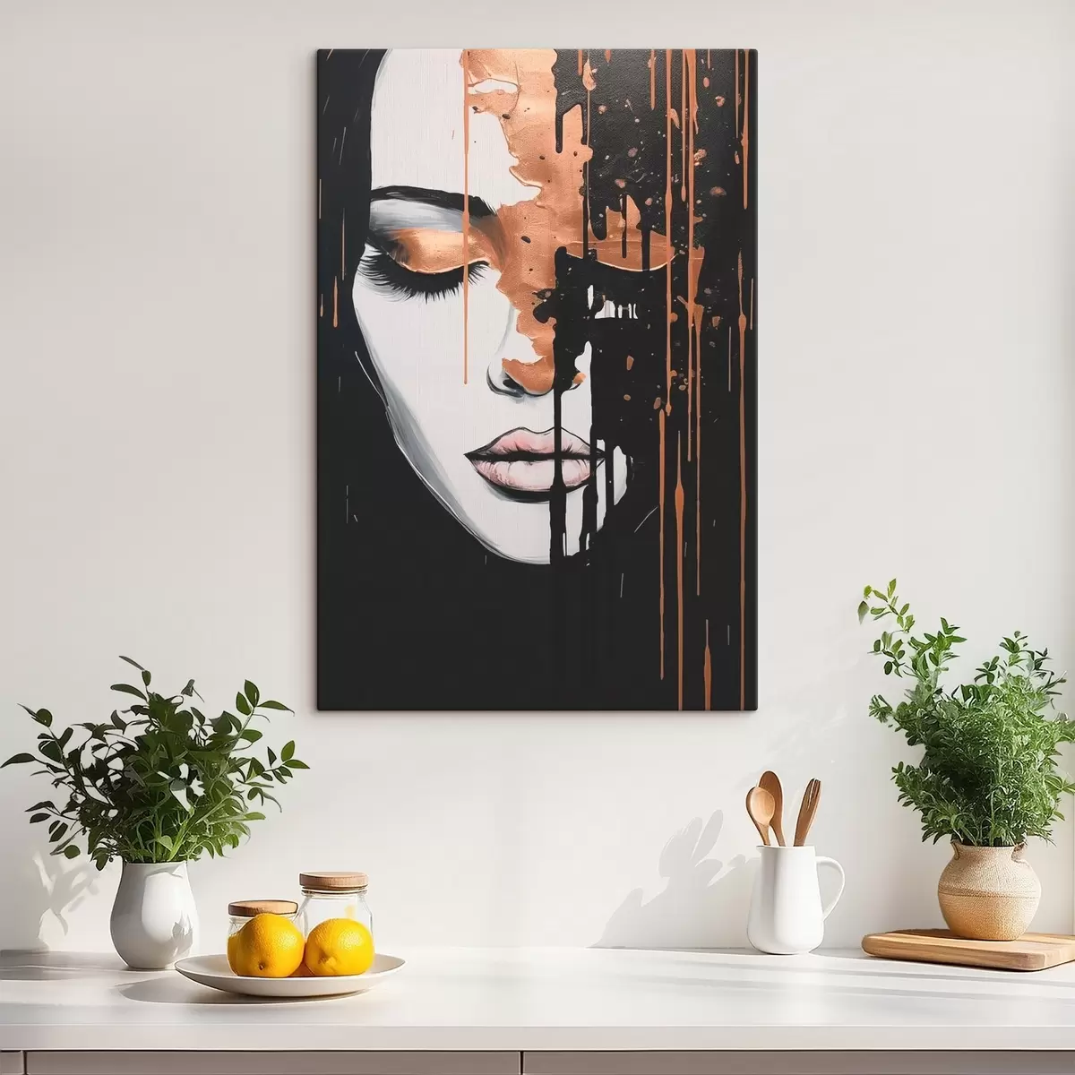 fotótapéta Absztrakt portré egy lányról s46803